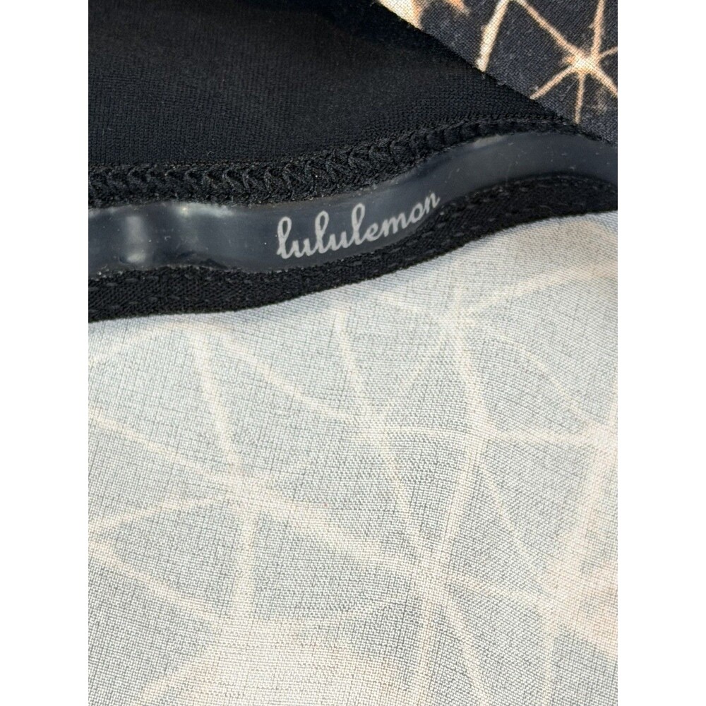 Lululemon Pace Rival Skirt Tall Size 8 Black Abstract Print Tennis Golf Skort - Picture 6 of 10